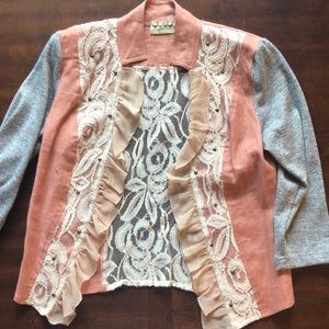 Lace blazer